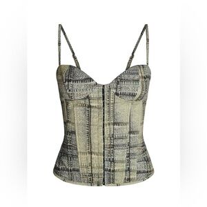 I.AM.GIA Corset Print Top